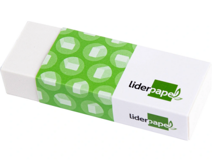 Borracha LIDERPAPEL branca