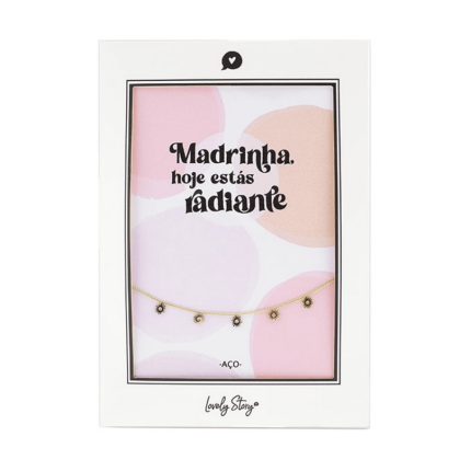 Pulseira de aço Madrinha hoje estás radiante LOVELY STORY