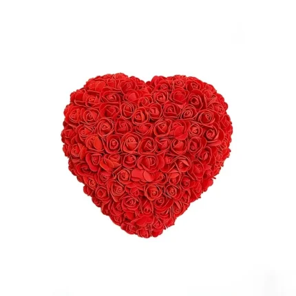 Coração rosas 25cm