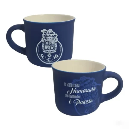 Chávena de café veludo azul namorado