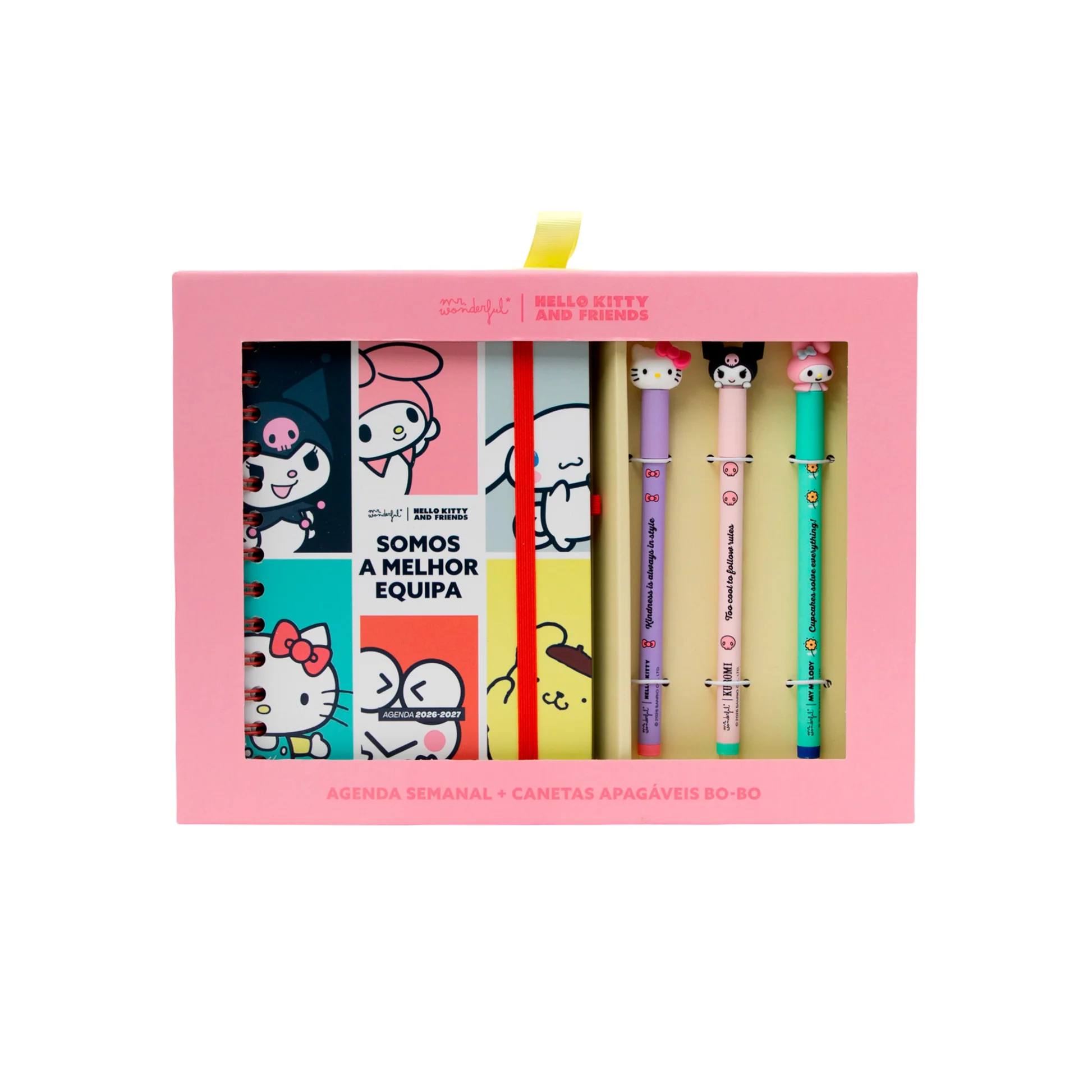 mrw-8445641079770-agenda-2026-27-pequena-hello-kitty-and-friends-semanal-3-bo-bo-somos-a-melhor-equipa_ptg_01 Agenda 2026-27 pequena Hello Kitty&Friends Semanal + 3 Bo-Bo - Somos a melhor equipa - Image 1