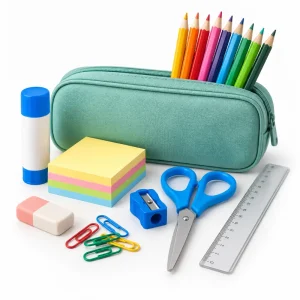 Acessórios escolares e material para a escola