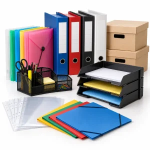 Material de arquivo e organização