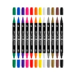 Marcador liderpapel acrylic 12 cores